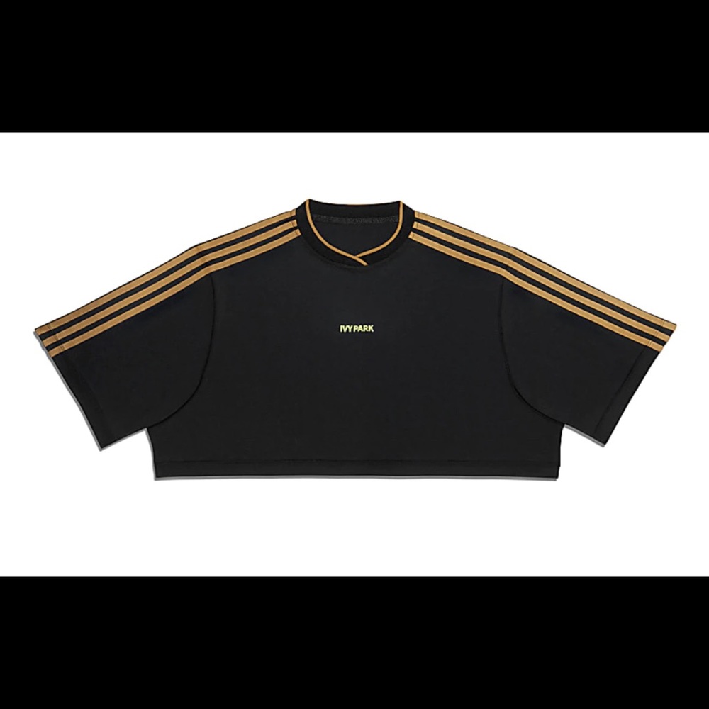 Adidas Ivy Park 3-Stripes Crop Tee
